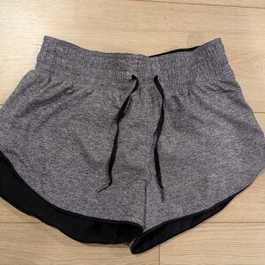 Lululemon Heathered Black Athletic Shorts 4